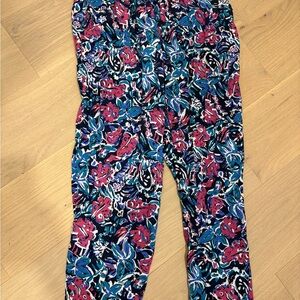 Vintage Floral Print Women's Harem Pants